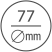 diámetro: 77mm