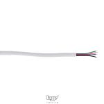 MANGUERA REDONDA BLANCA 4x0.25mm 5∅ 1m