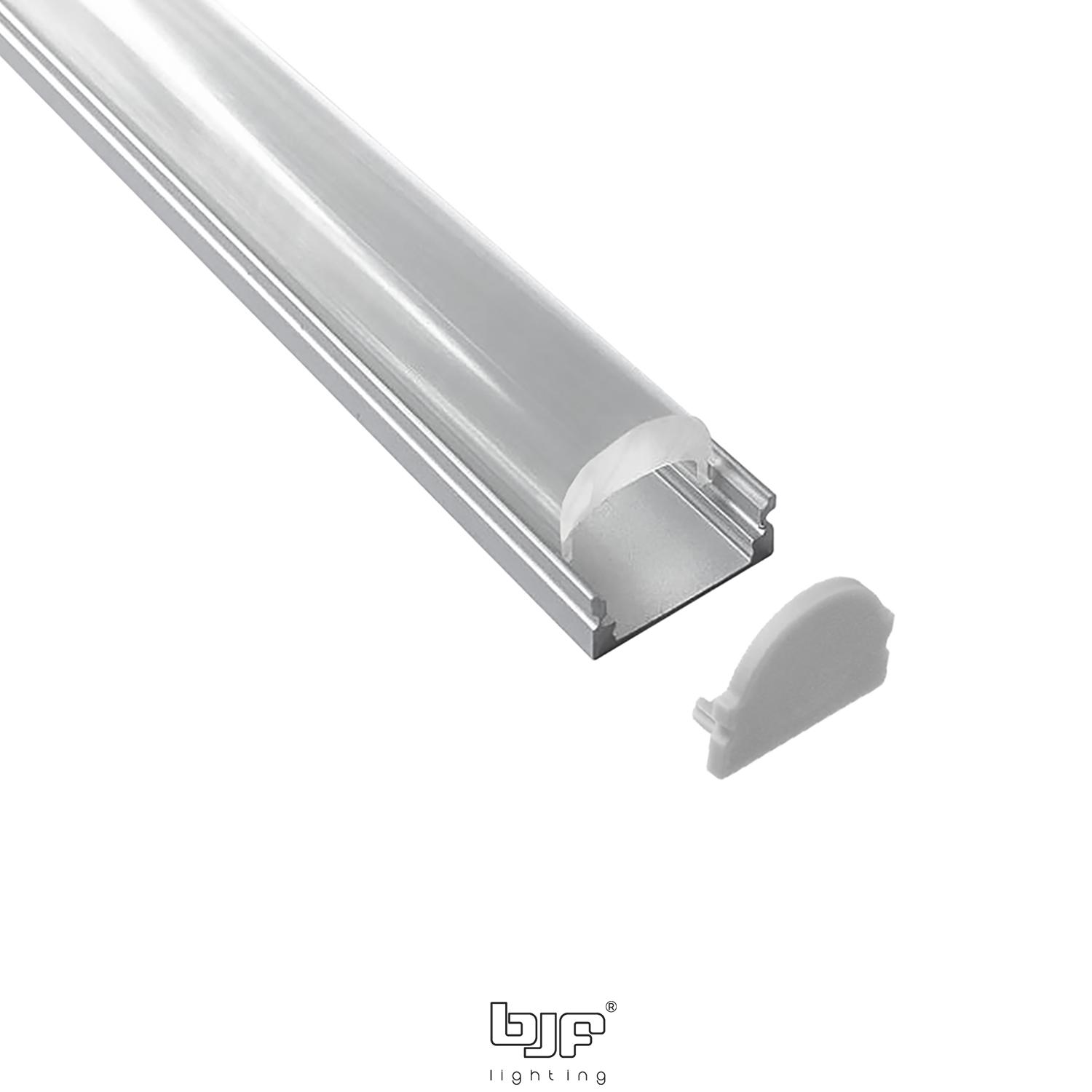 Perfil De Superficie Con Lente 60º 17,3X13,4Mm Plata 2M