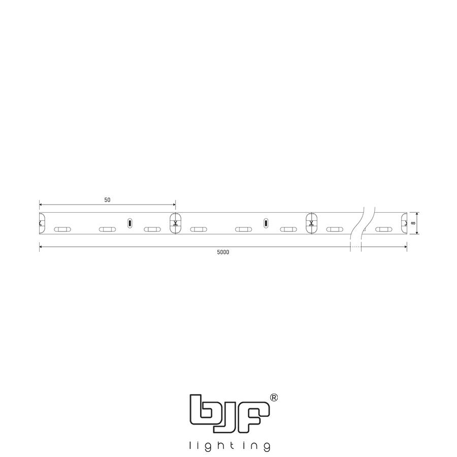 Tira 12V Pro Emision Lateral 9,6W/M 60Led/M Smd335 Ip20 Blanco Calido 3000K 1M - Imagen 2