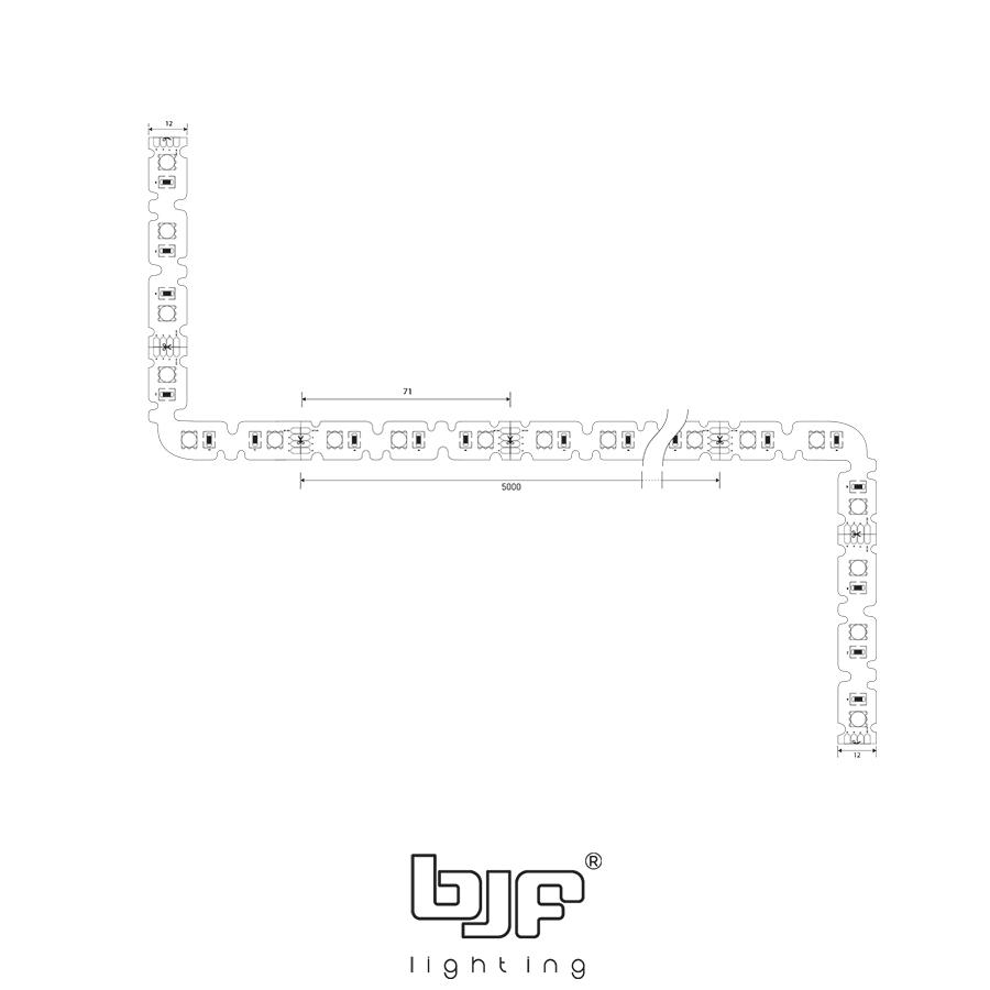 Tira Led Pro Series Tipo S Rgb 10Wm 12-138-1 Esquema
