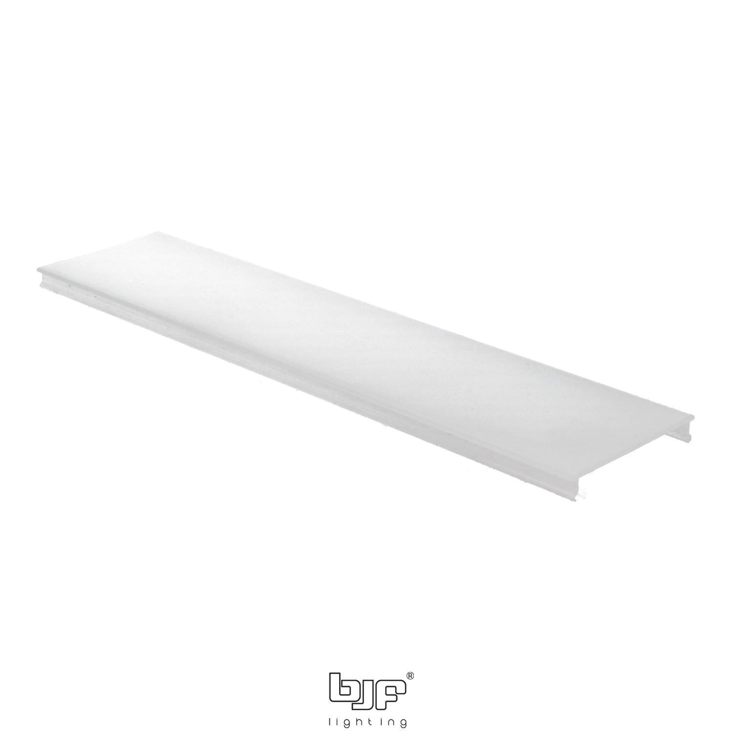 KIT PERFIL DE SUPERFICIE L509+DIFUSOR OPAL+2 TAPAS+3 GRAPAS BLANCO MATE 2m 4 L509 Perfil Led Superficie Difusor Opal