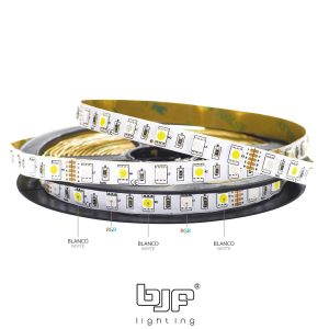 TIRA 24V PRO 14,4W/m 60LED SMD5050 IP67 RGB+BLANCO FRIO 6000K 1m