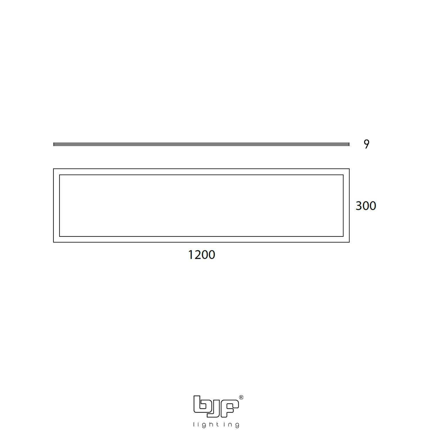 Del Panel Led 1195X295X9Mm Blanco Mate 42W 3Cct