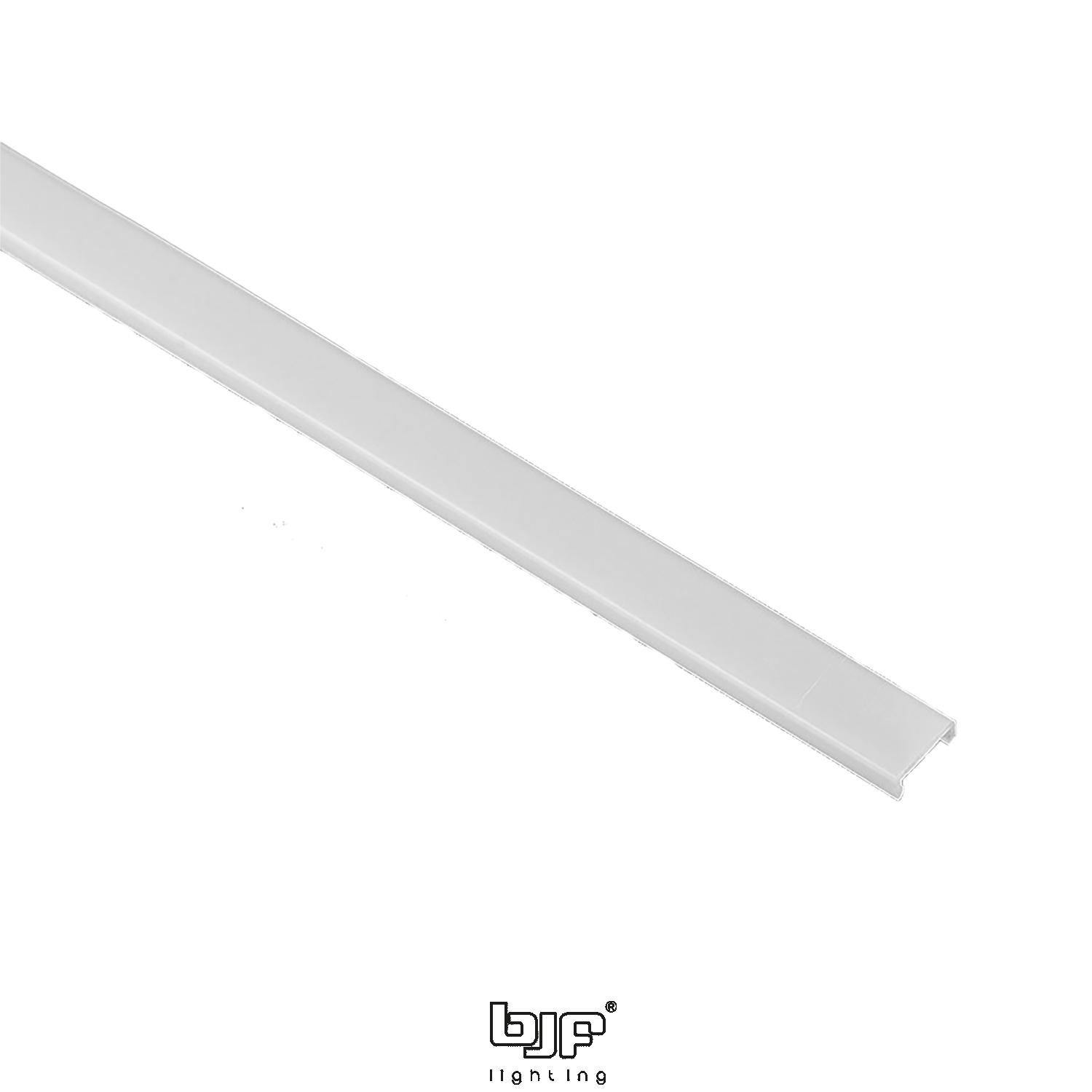 KIT PERFIL DE SUPERFICIE L492+DIFUSOR OPAL+2 TAPAS+4 GRAPAS PLATA 2m 2 L492 Perfil De Superficie Mini 10X10Mm