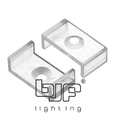 KIT PERFIL DE SUPERFICIE L518+DIFUSOR OPAL+2 TAPAS+GRAPAS PLATA 2m 3 L518 Perfil Led De Superficie Ancho 23,5X9,75Mm Grapas