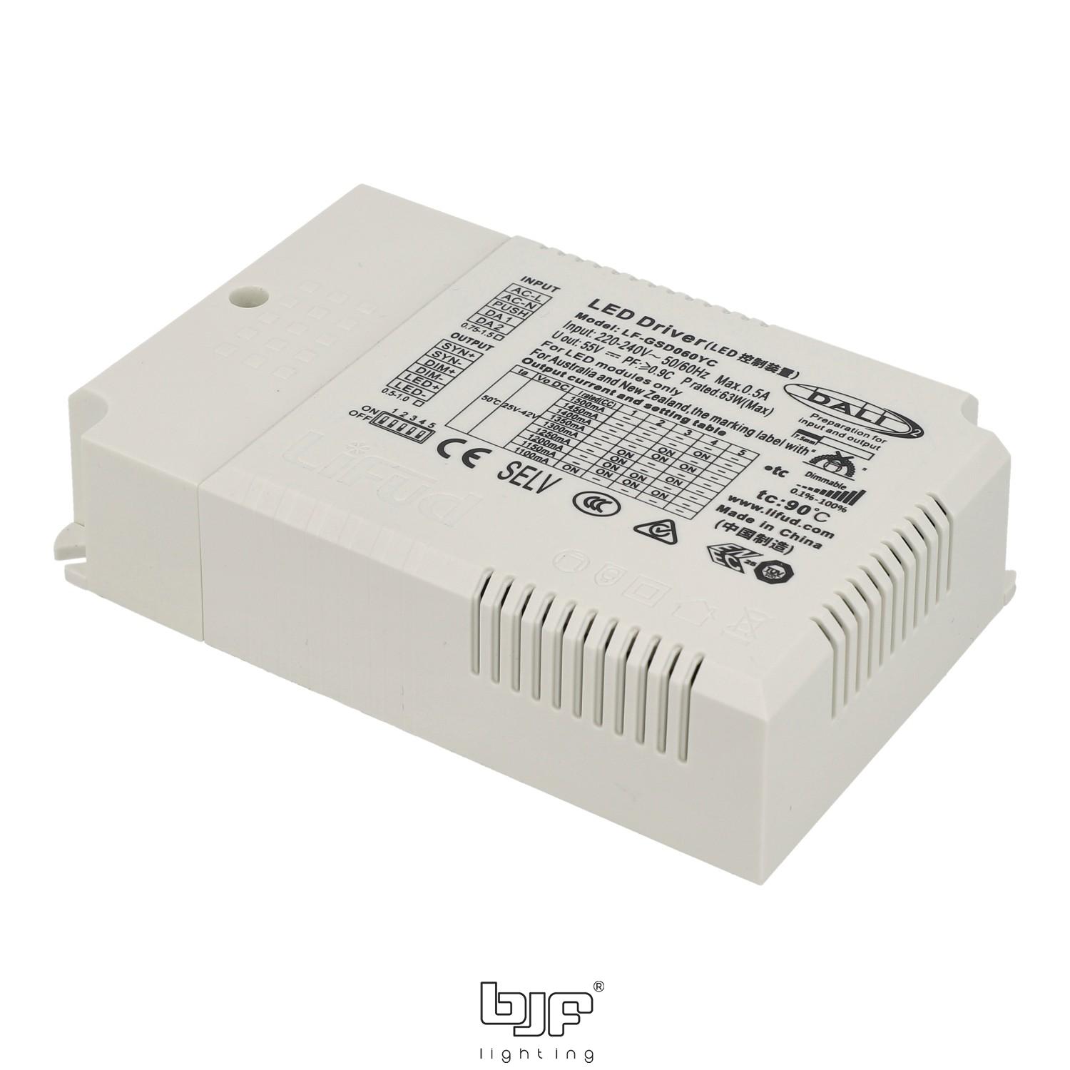 FUENTE CORRIENTE CONSTANTE 24V DALI2/PUSH/0-10/PWM/RX 60W 1 Fuente Corriente Constante 24V Dali2/Push/0-10/Pwm/Rx 60W