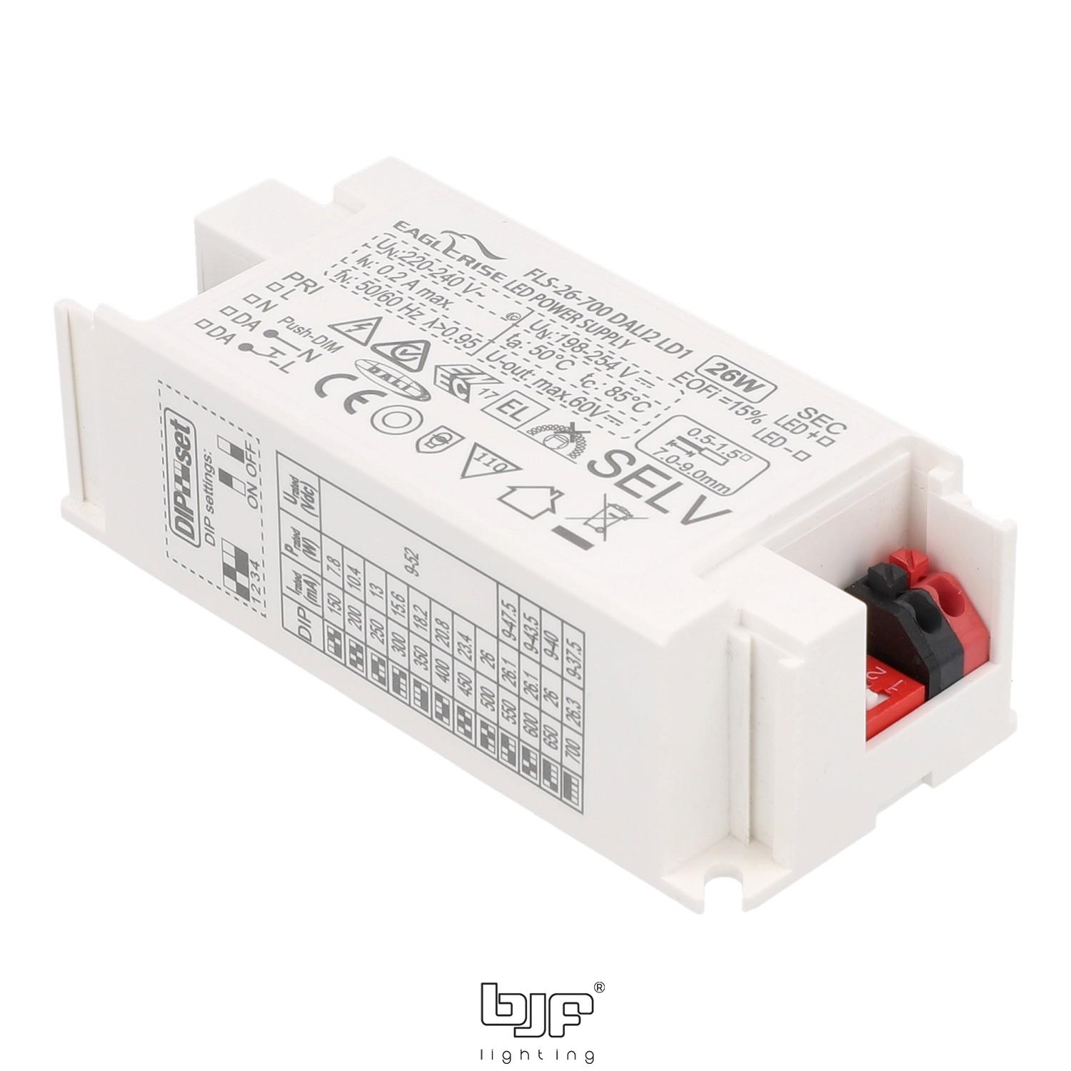 FUENTE CORRIENTE CONSTANTE DALI2/PUSH 9-52V 26W 6 Fuente Corriente Constante Dali2/Push 9-52V 26W