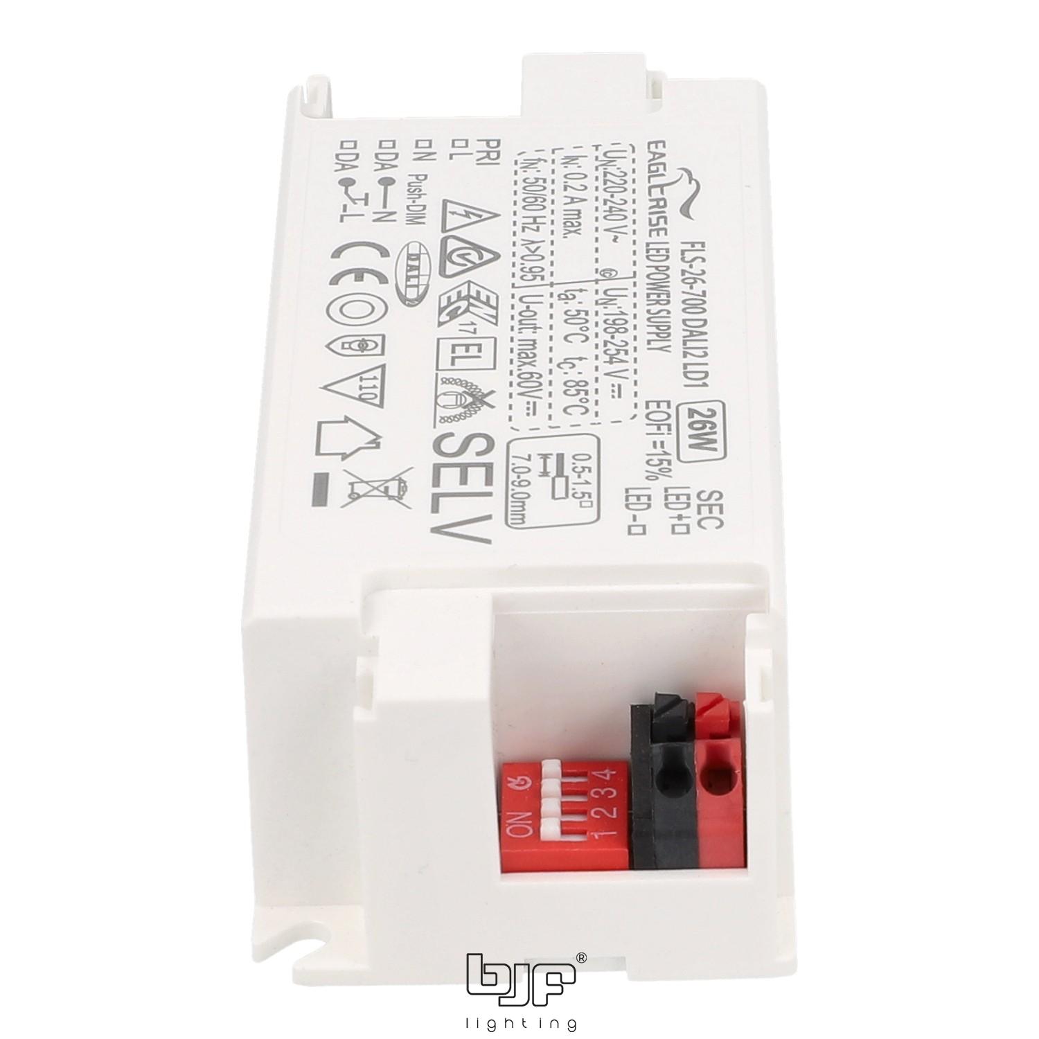 FUENTE CORRIENTE CONSTANTE DALI2/PUSH 9-52V 26W 5 Fuente Corriente Constante Dali2/Push 9-52V 26W