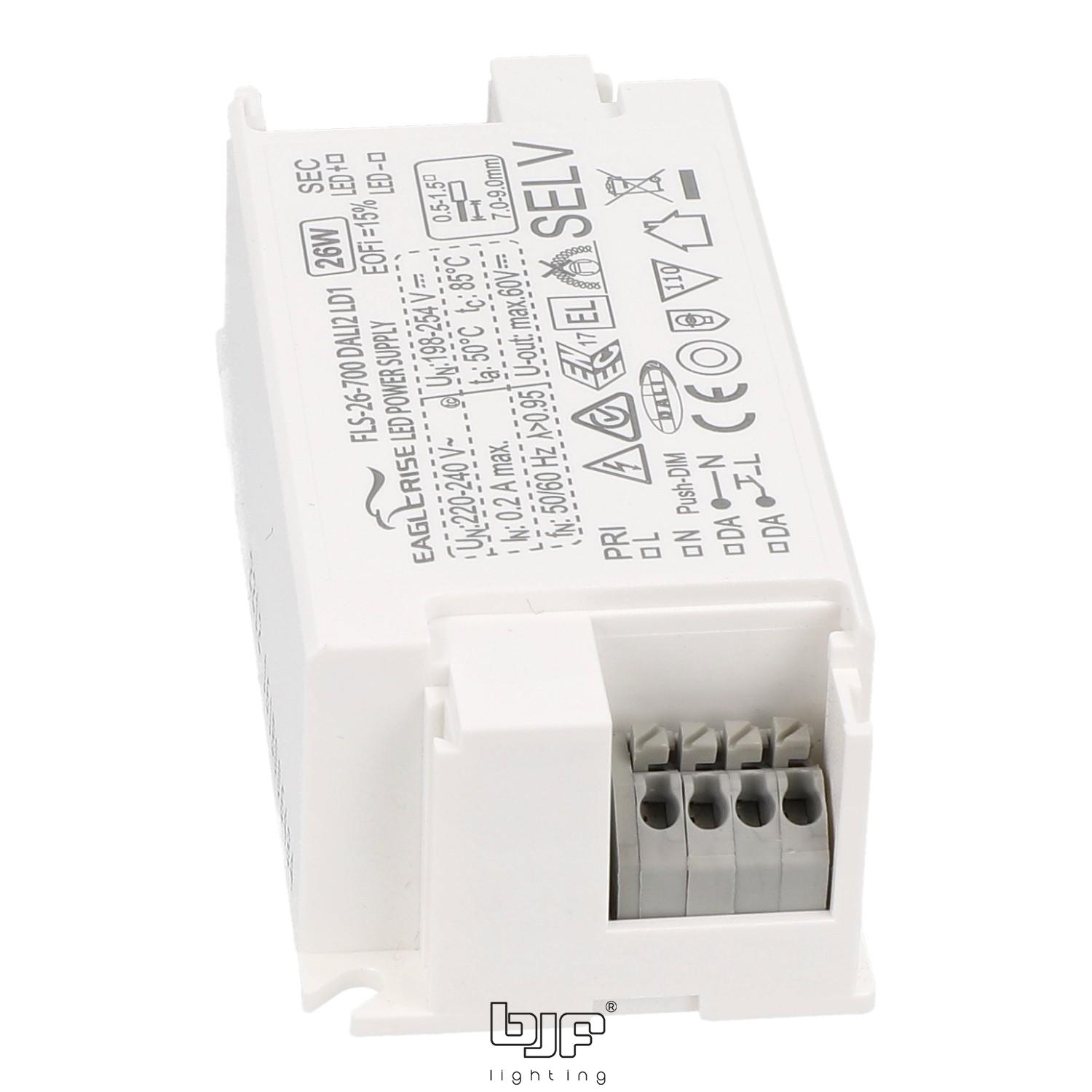 FUENTE CORRIENTE CONSTANTE DALI2/PUSH 9-52V 26W 2 Fuente Corriente Constante Dali2/Push 9-52V 26W