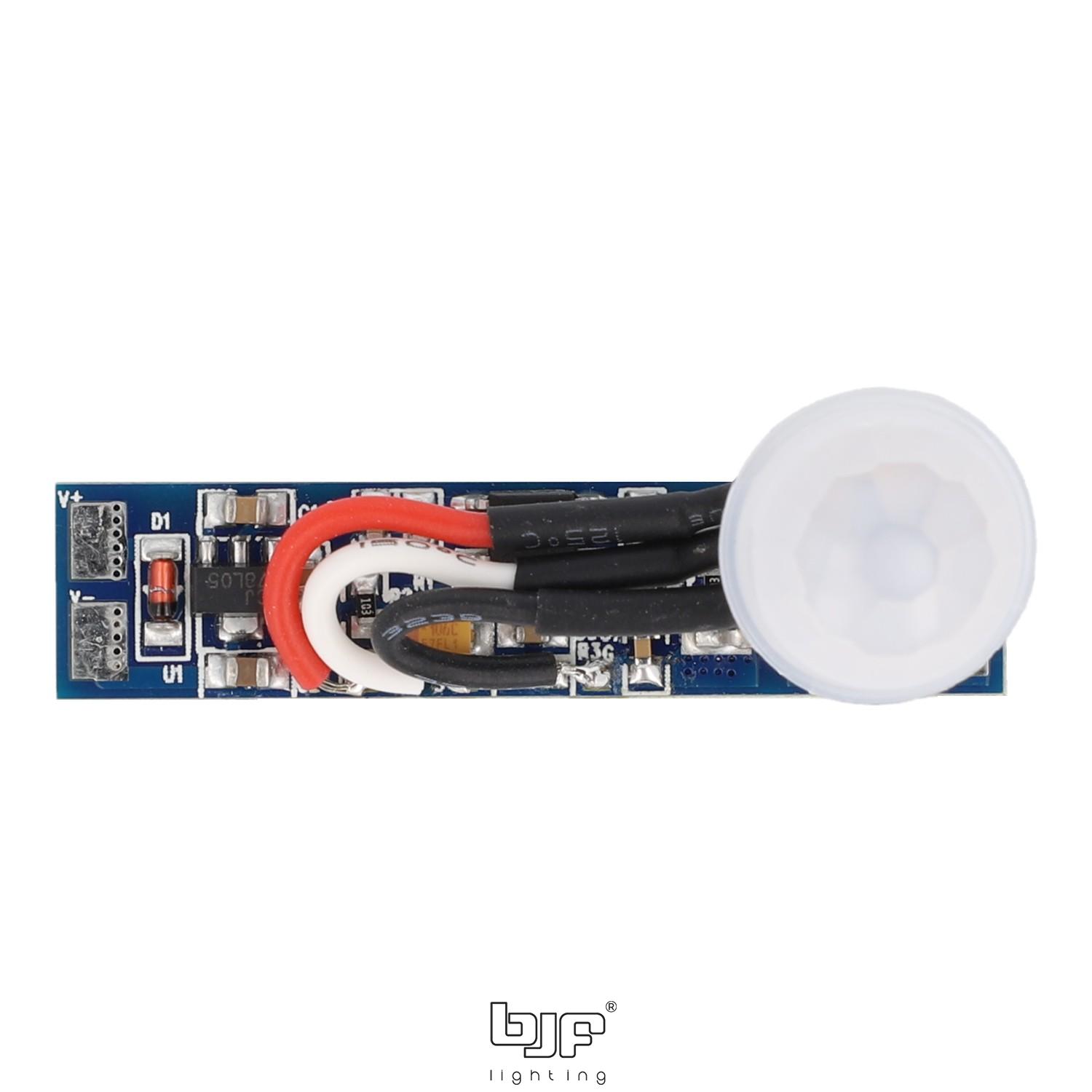 SENSOR DE PRESENCIA MINI AJUSTABLE 12-24V 8A MONOCOLOR