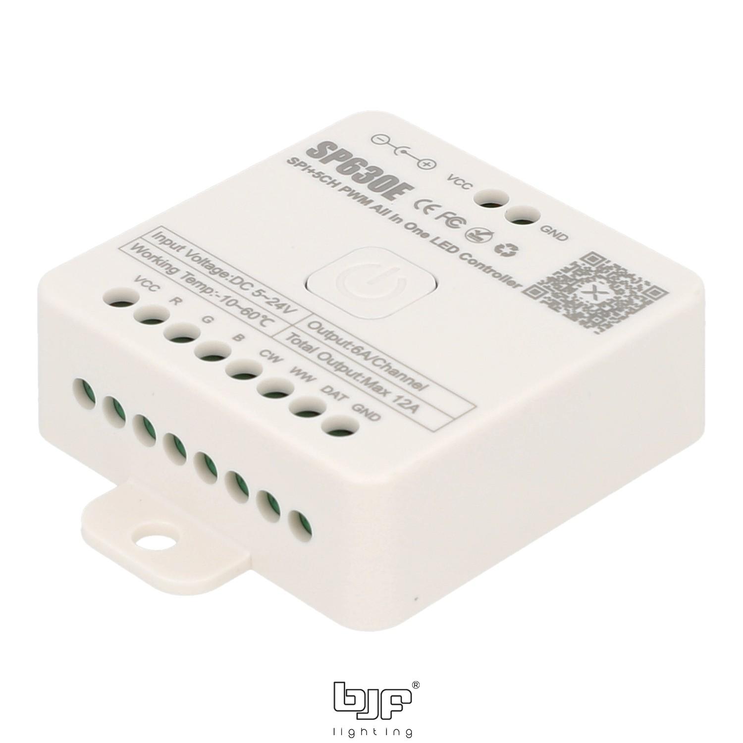 CONTROLADOR SPI BLUETOOTH 5-24V12A RGB-RGBW-RGBCCT 3 Controlador Spi Bluetooth 5-24V12A Rgb-Rgbw-Rgbcct