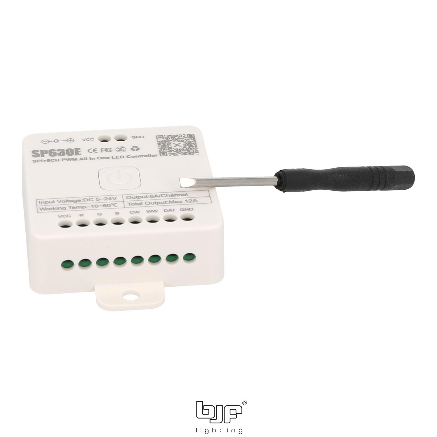CONTROLADOR SPI BLUETOOTH 5-24V12A RGB-RGBW-RGBCCT 4 Controlador Spi Bluetooth 5-24V12A Rgb-Rgbw-Rgbcct