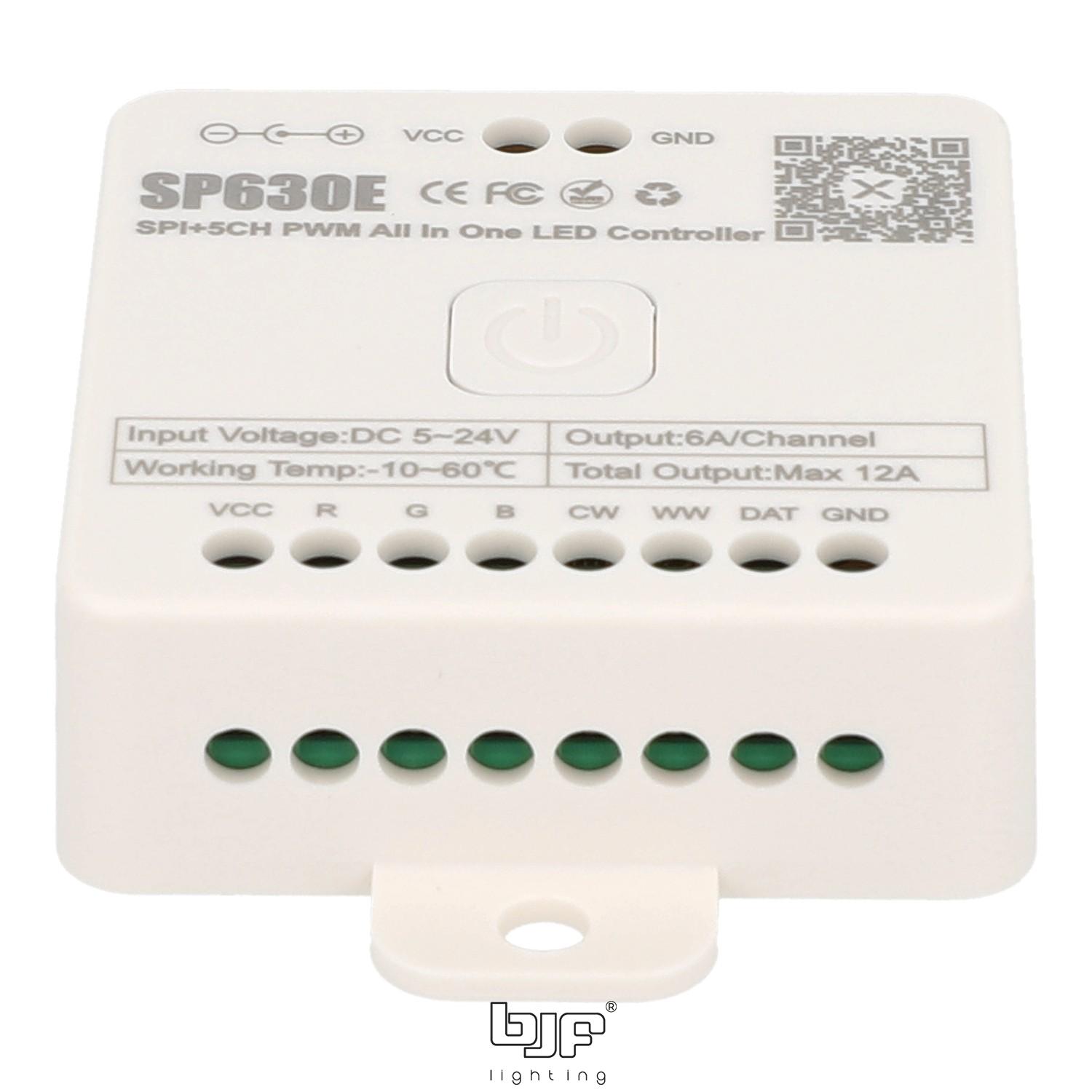 CONTROLADOR SPI BLUETOOTH 5-24V12A RGB-RGBW-RGBCCT 2 Controlador Spi Bluetooth 5-24V12A Rgb-Rgbw-Rgbcct
