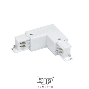 CONECTOR L CARRIL TRIFASICO IZQUIERDA BLANCO MATE