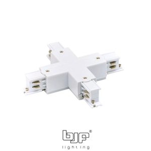 CONECTOR CRUZAMIENTO CARRIL TRIFASICO BLANCO MATE