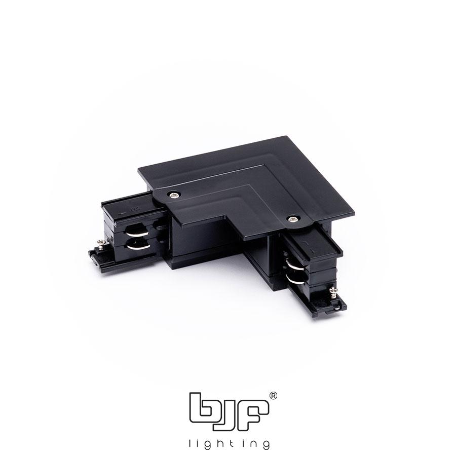 CONECTOR L CARRIL TRIFASICO EMPOTRADA NEGRO MATE