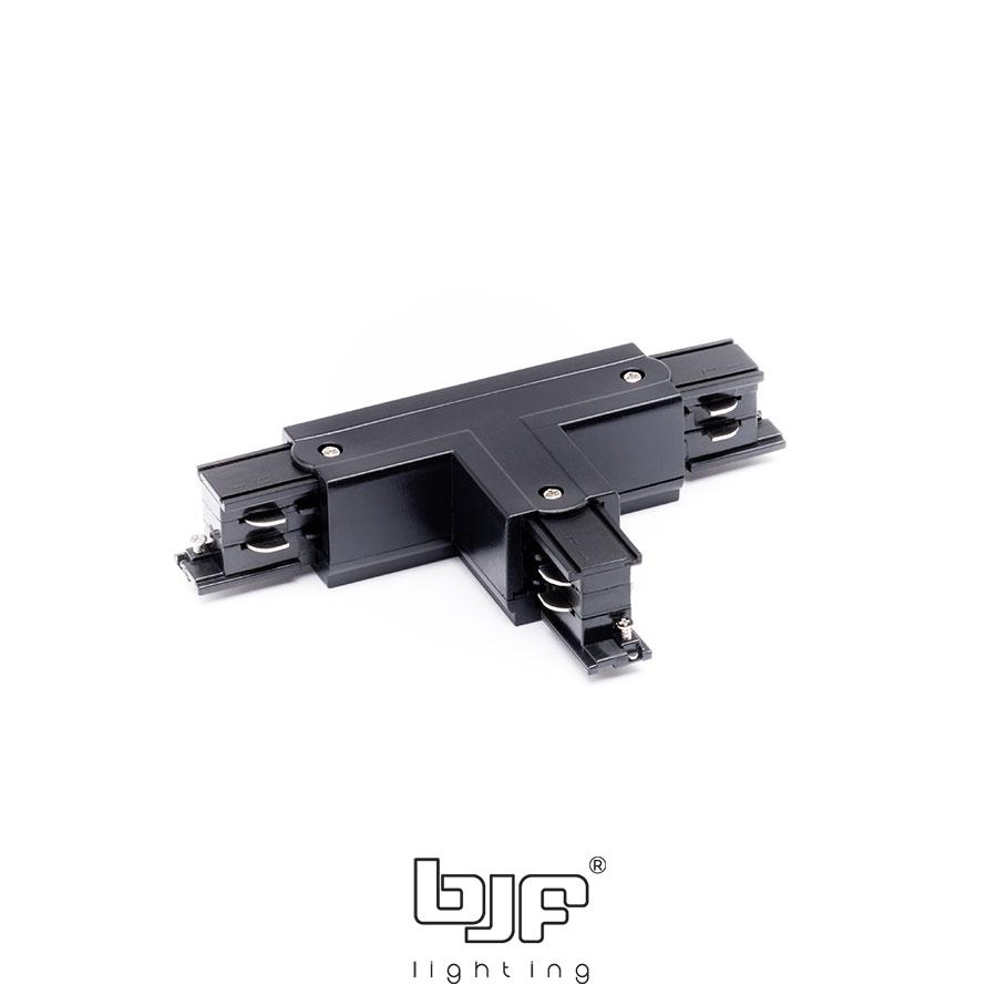 CONECTOR T CARRIL TRIFASICO NEGRO MATE