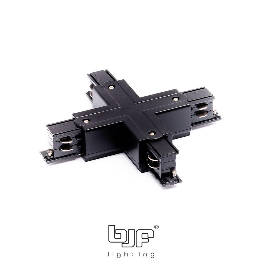 CONECTOR CRUZAMIENTO CARRIL TRIFASICO NEGRO MATE