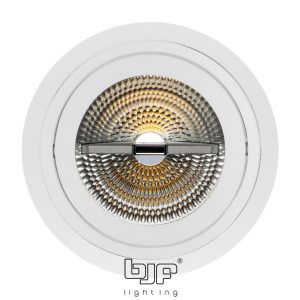 SPOT REDONDO BASCULANTE ALUMINIO Ø160mm QR111 BLANCO MATE