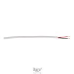 MANGUERA REDONDA BLANCA 2X0.25mm 4,5Ø 1 METRO