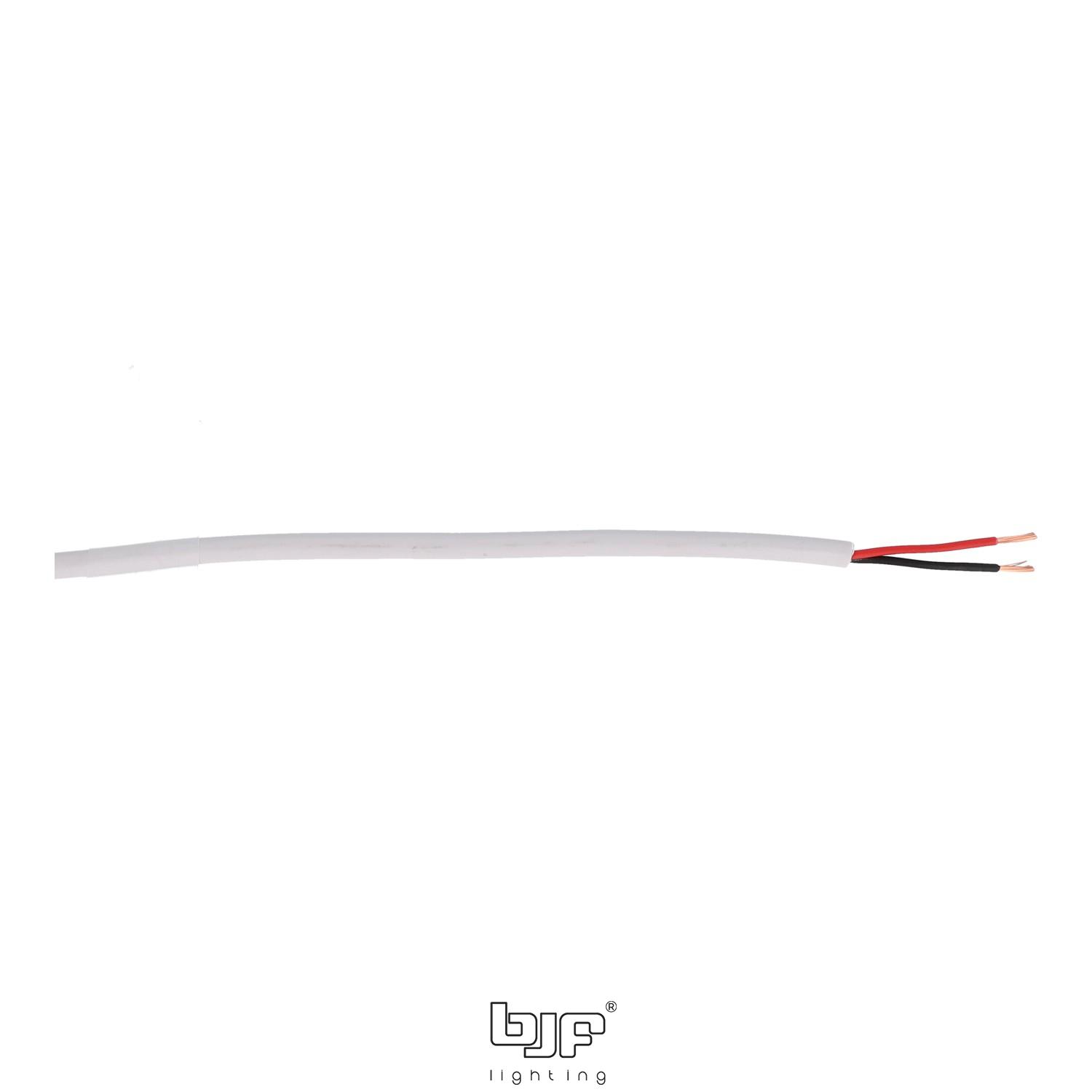 MANGUERA (1m) 2 Manguera Redonda Blanca 2X0.25Mm 4,5Ø 1 Metro