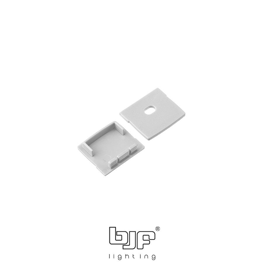 Kit Perfil Colgante Y Superficie L507+Difusor Opal+2 Tapas+Grapas Plata 2M - Imagen 3