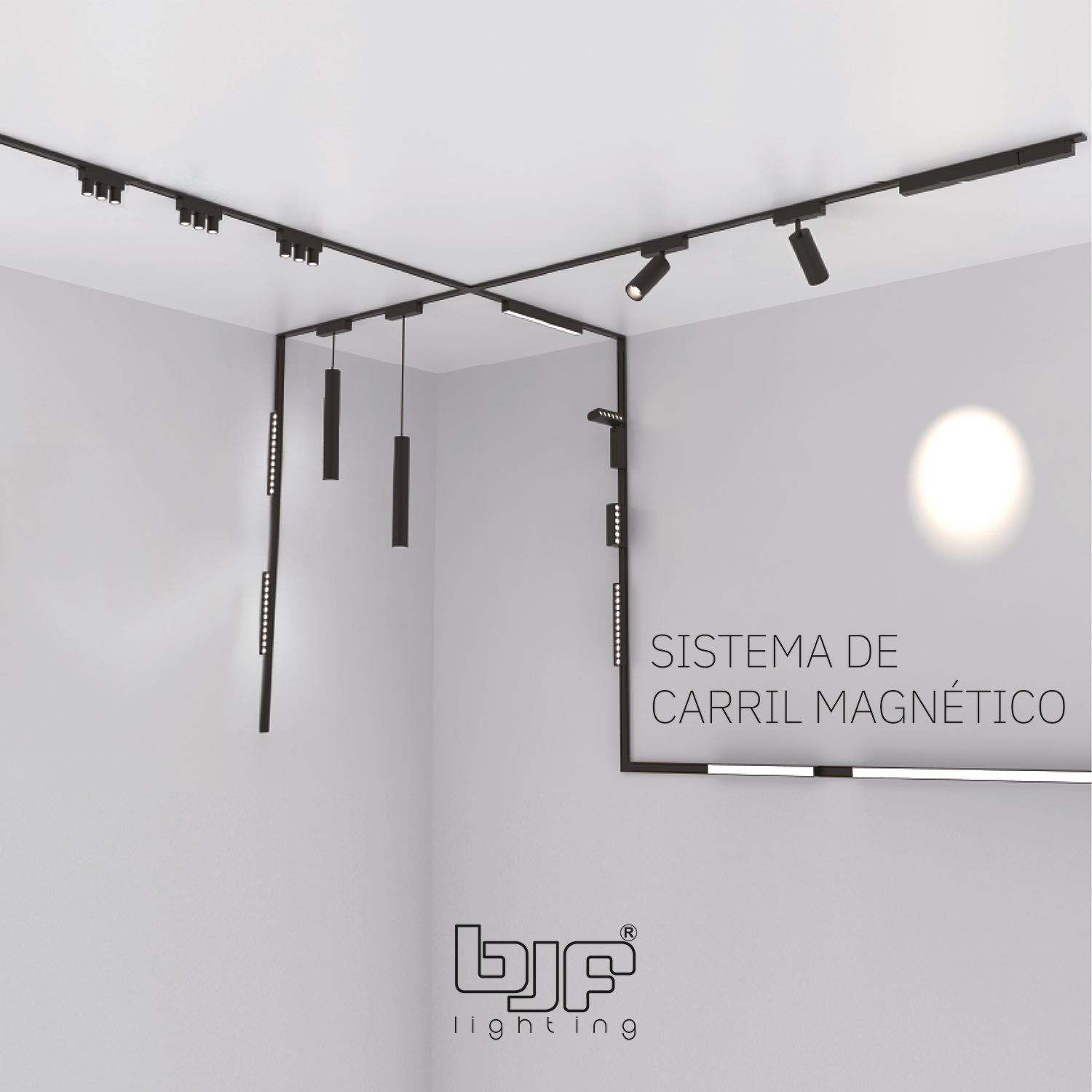 Sistema Focos De Carril Magneticos