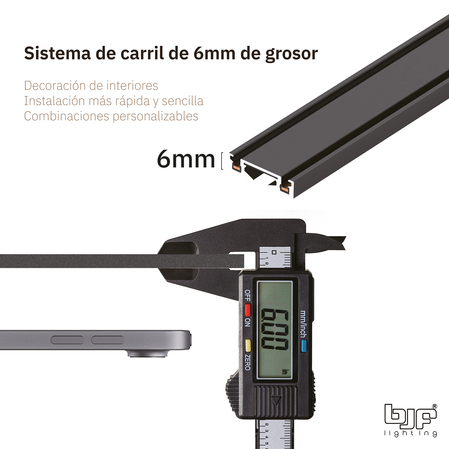Sistema Focos De Carril Magneticos