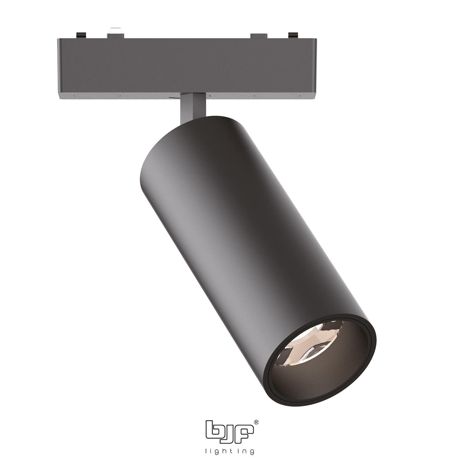 FOCO DE CARRIL MAGNETICO GRANDE NEGRO MATE 1 Foco De Carril Magnetico Grande Negro Mate