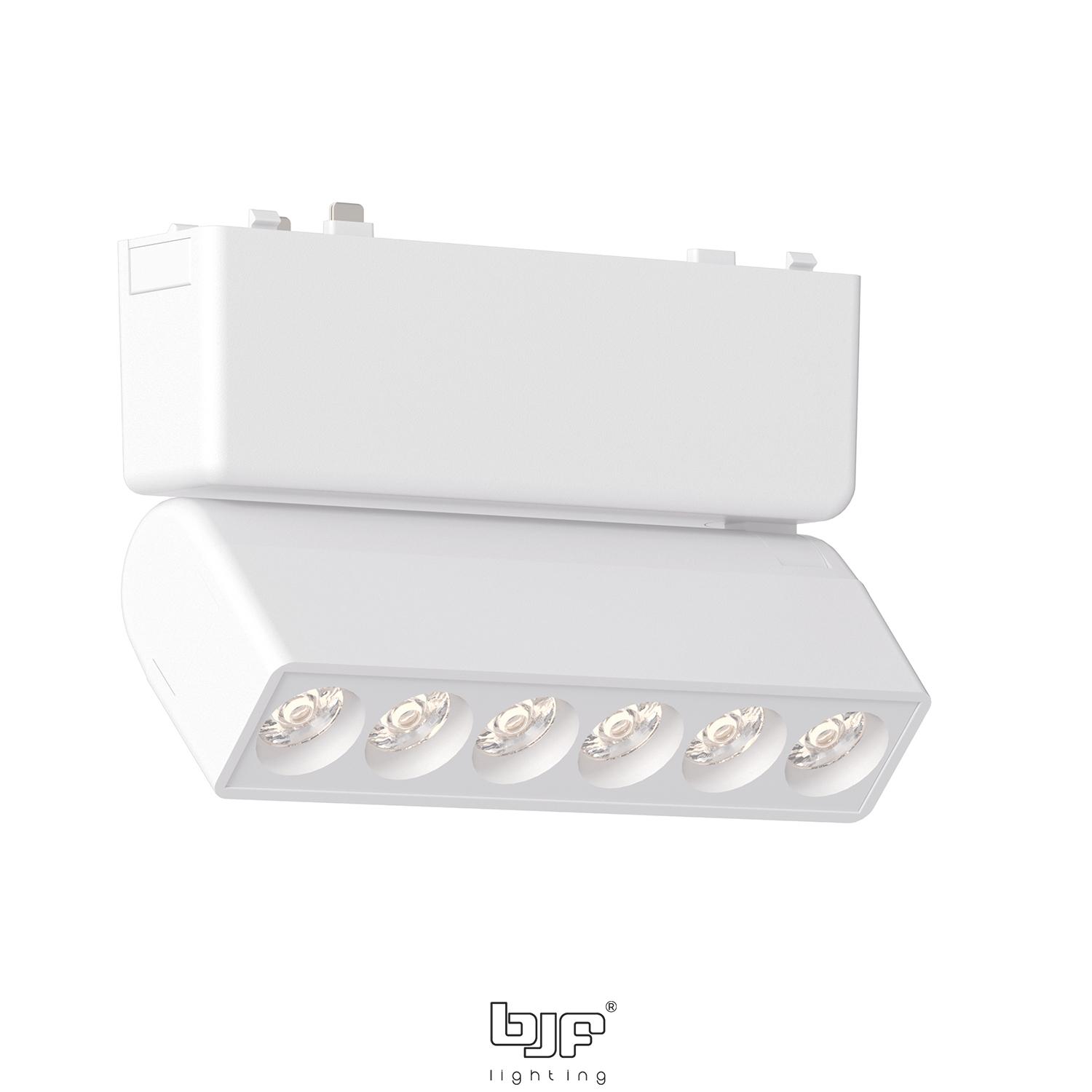 FOCO CARRIL MAGNETICO LINEAL ANTIDESLUMBRAMIENTO AJUSTABLE x6 6W 3CCT BLANCO MATE 1 Foco Magnetico Lineal Antideslumbramiento Ajustable X6 Blanco Mate