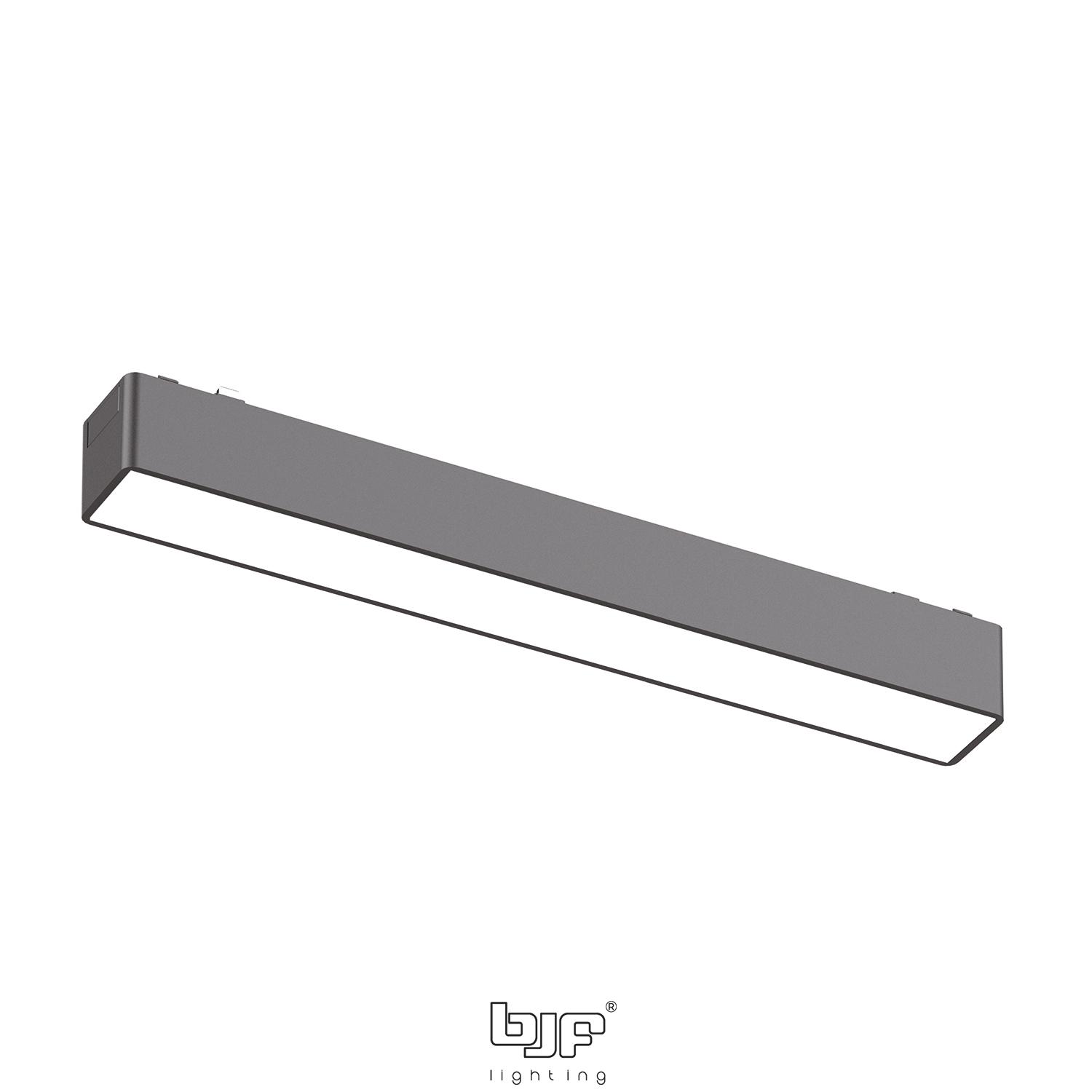FOCO CARRIL MAGNETICO LINEAL CON DIFUSOR 10W 3CCT NEGRO MATE 1 Foco Magnetico Lineal Con Difusor 10W Negro Mate