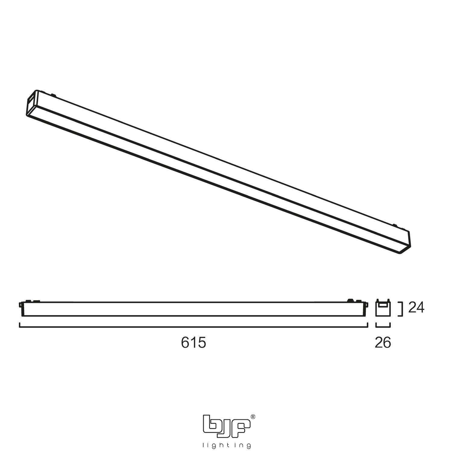 FOCO CARRIL MAGNETICO LINEAL CON DIFUSOR 20W 3CCT BLANCO MATE 2 495-Nm-20-3Cct 495-Bm-20-3Cct Esquema