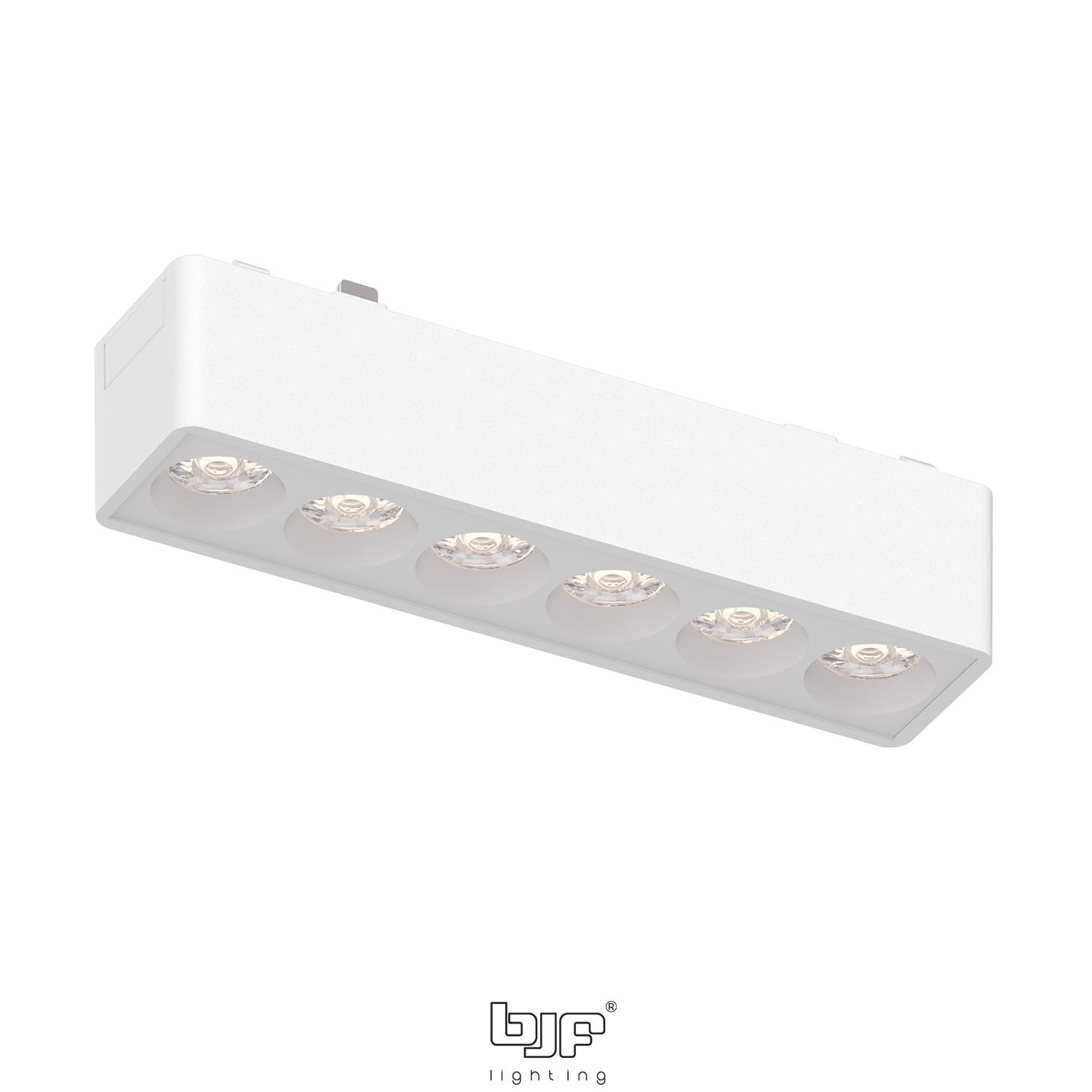 FOCO CARRIL MAGNETICO LINEAL ANTIDESLUMBRAMIENTO x6 6W 3CCT BLANCO MATE 1 Foco Magnetico Lineal Antideslumbramiento X6 Blanco Mate