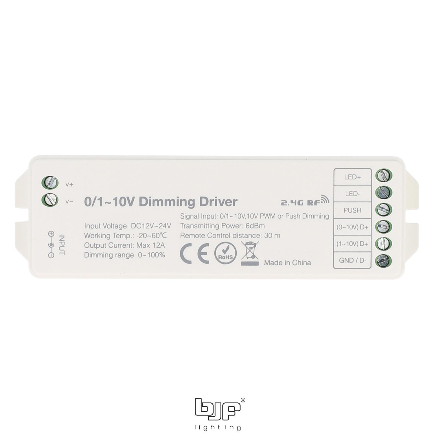 REGULADOR 12-24V 12A 0-1~10V PWM-PUSH MONOCOLOR 1 Regulador 12-24V 12A 0-1~10V Pwm-Push Monocolor