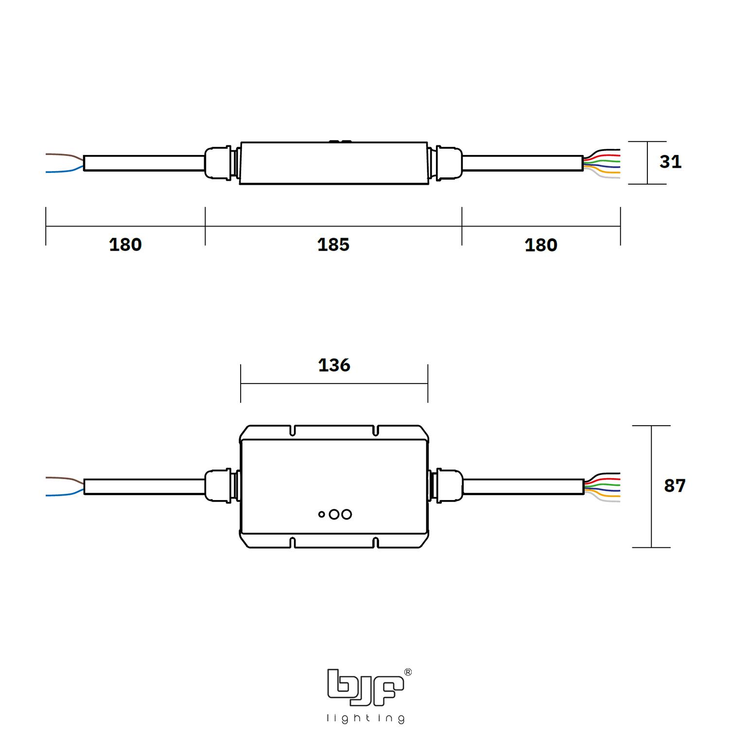 CONTROLADOR LED WIFI 5 EN 1 IP67 3 Controlador Led Wifi 5 En 1 Ip67