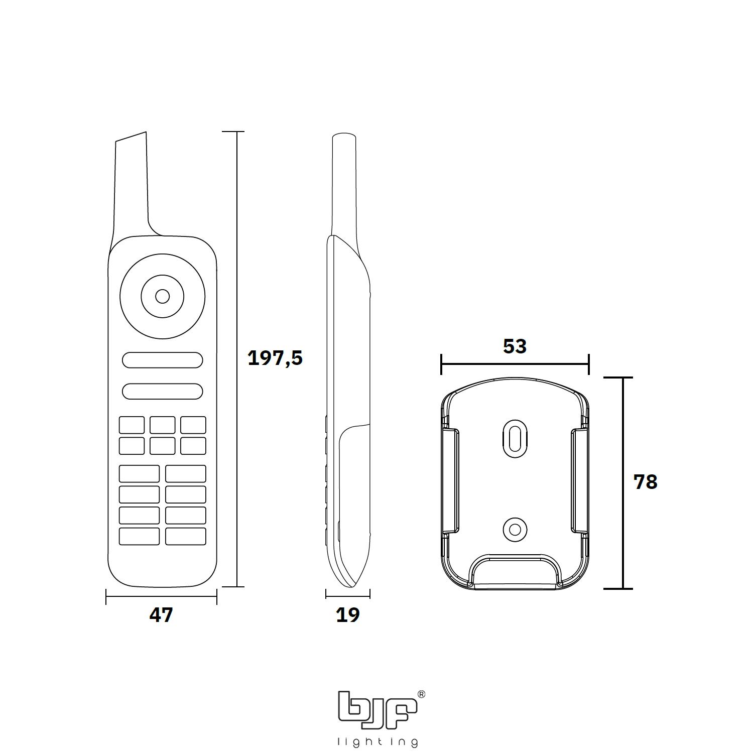MANDO TACTIL LORA 433 MHz 8 ZONAS RGBCCT 2 Mando Tactil Lora 433 Mhz 8 Zonas Rgbcct