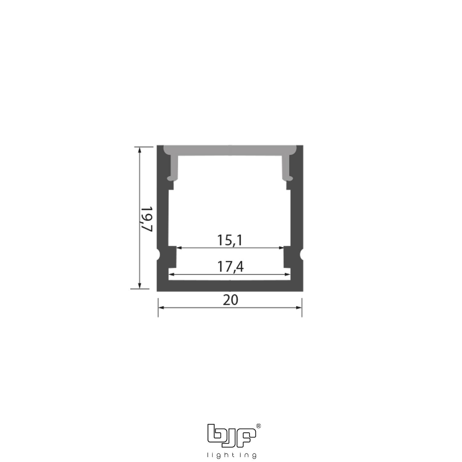 L2020 Perfil De Superficie 20X20Mm