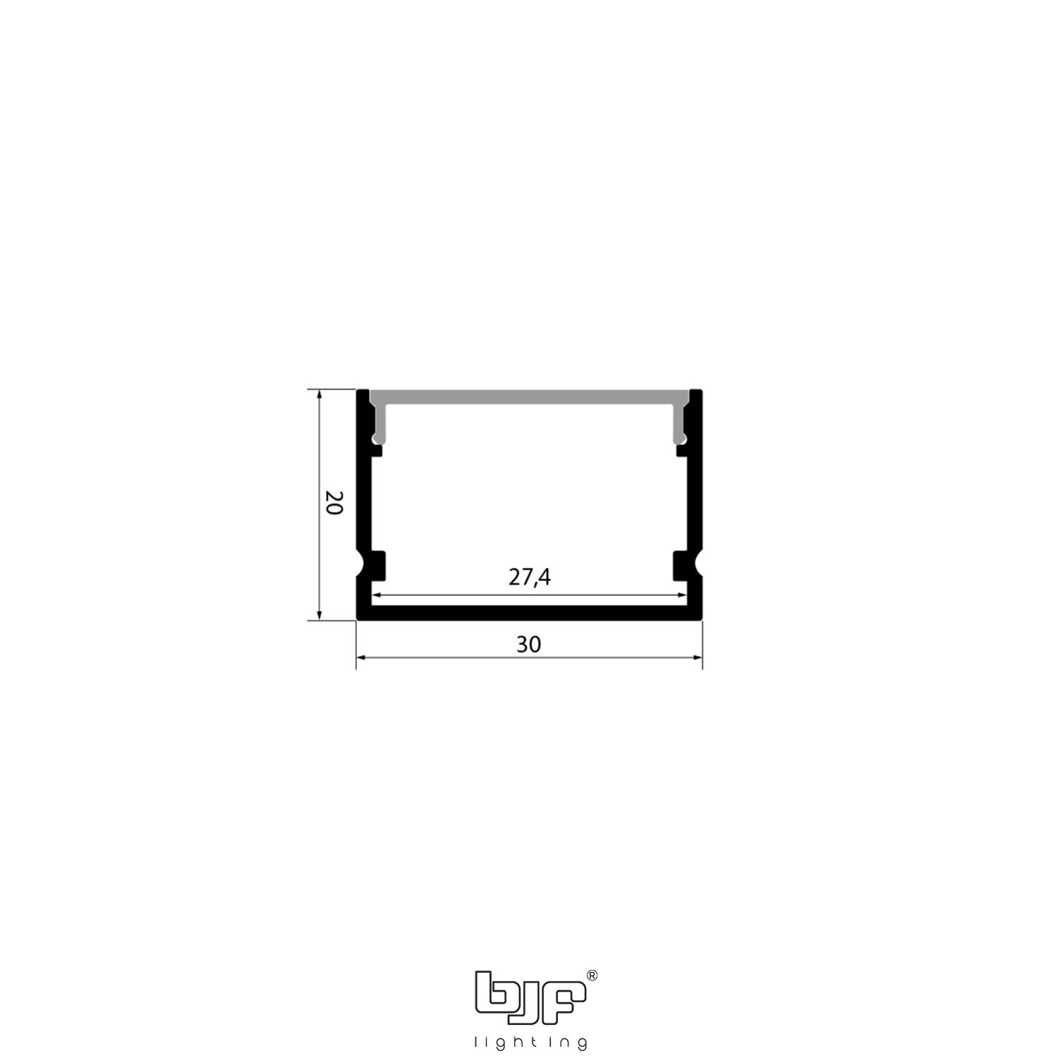 L3020 Perfil Led De Superficie Esquema