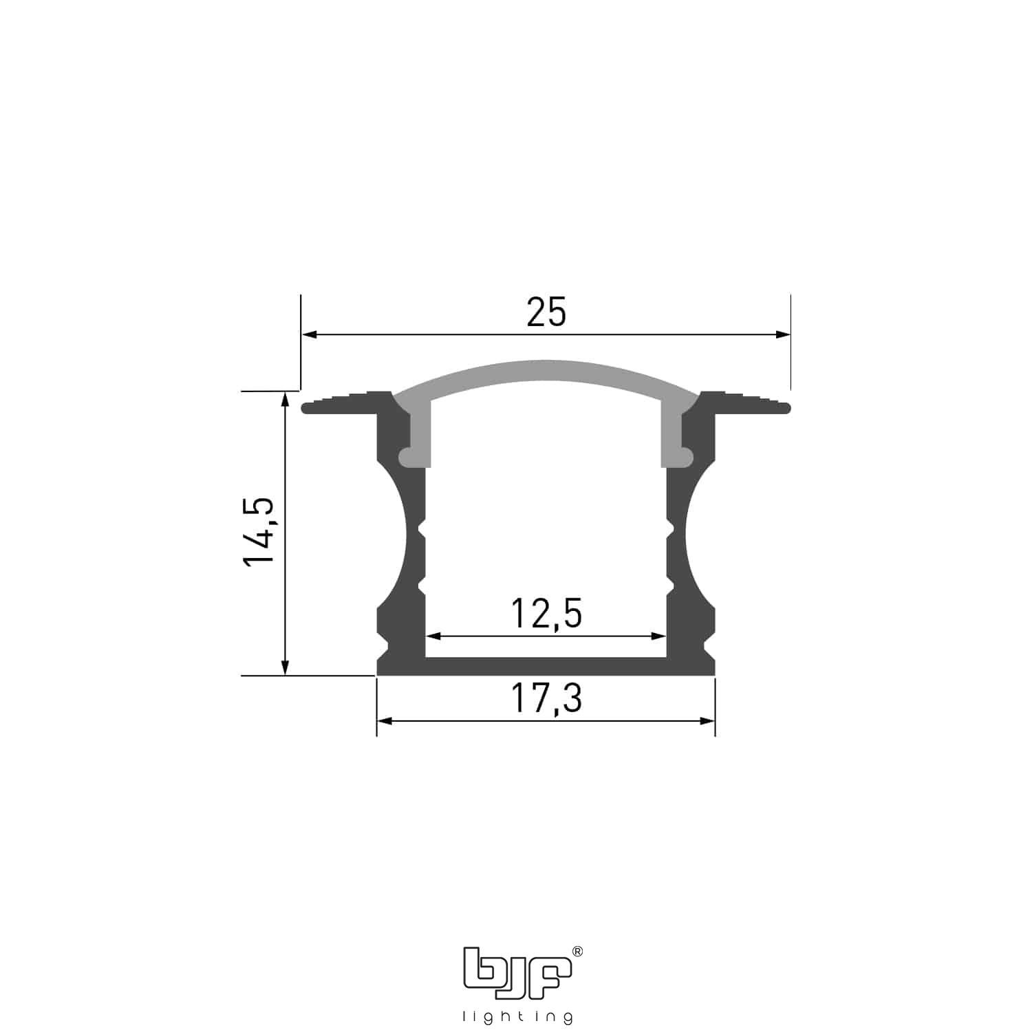 Perfil De Empotrar Xl L496 Esquema
