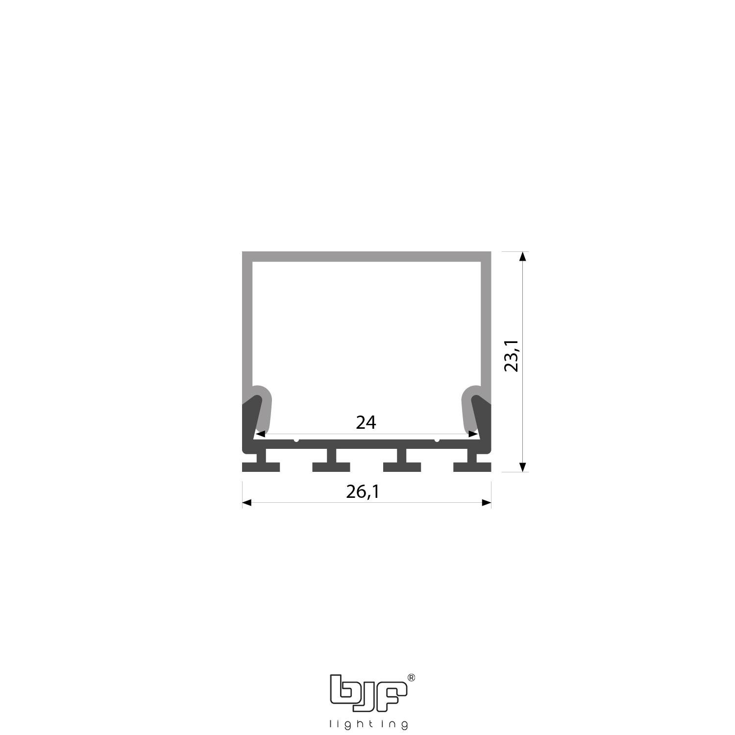 L507 Perfil Led Colgante Y Superficie Esquema