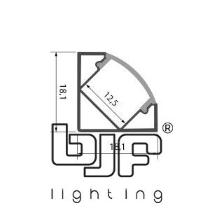 L516 Perfil Led Esquinero Esquema