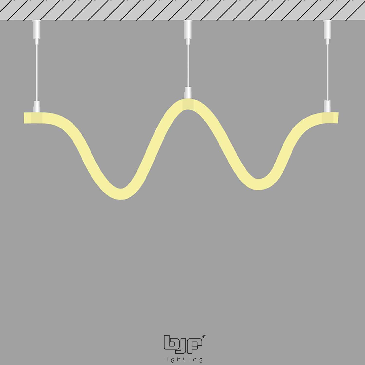 Kit Suspension Cuerda Para Perfil Sf-07-1 Negro - Imagen 2