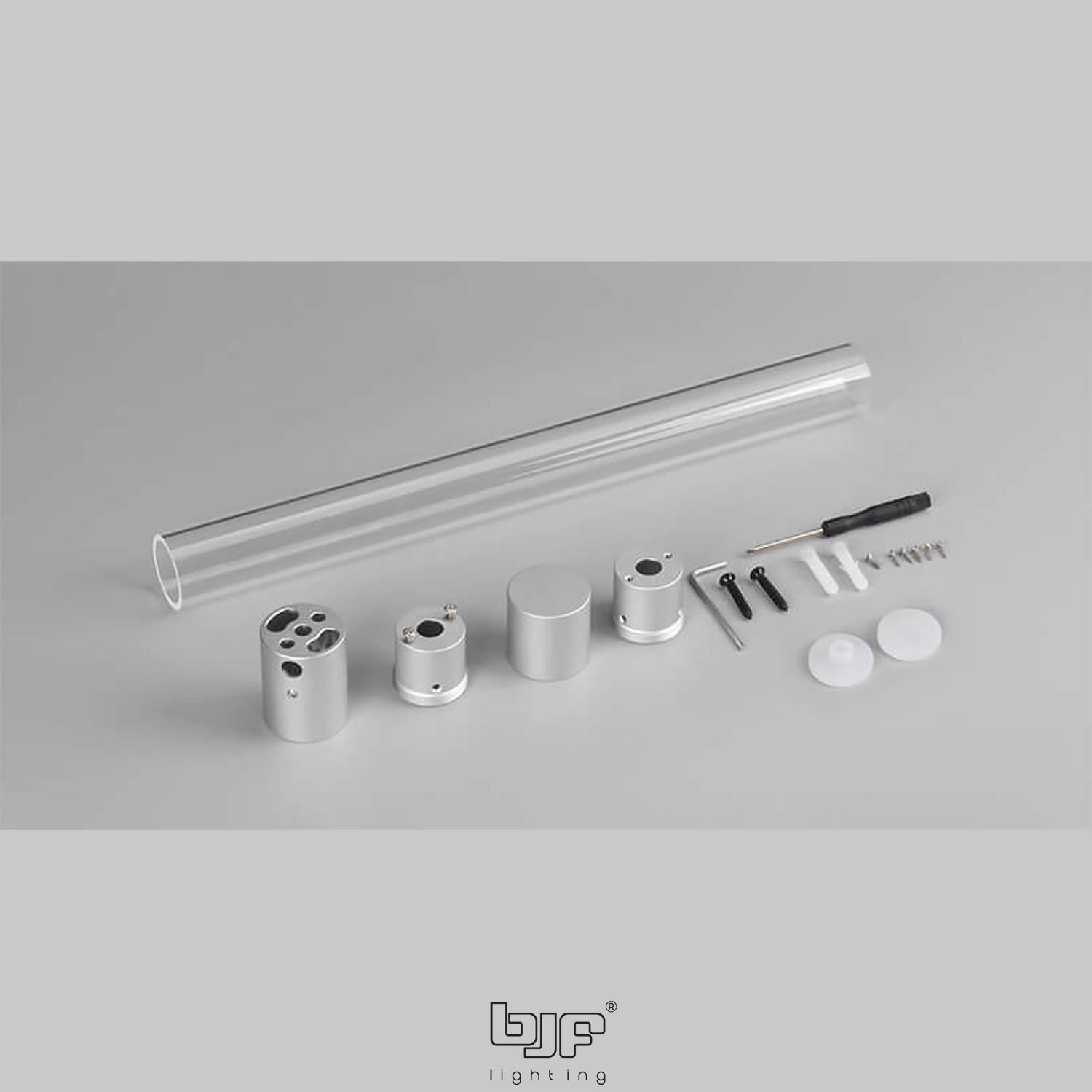 Kit Instalacion Superficie Para Perfil Sf-07-1 Negro 1M - Imagen 3