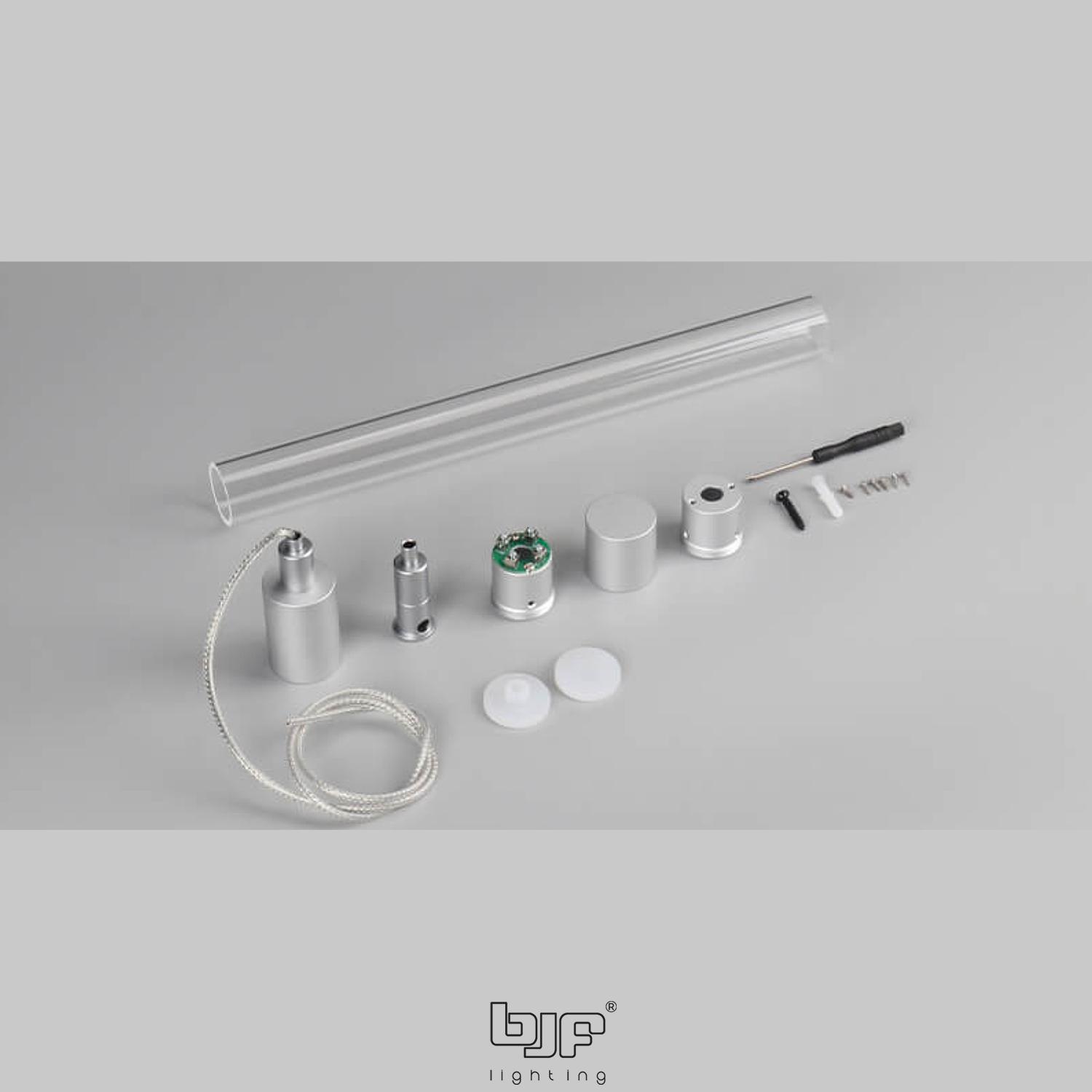 Kit Suspension Vertical Para Perfil Sf-07-1 Negro 1M - Imagen 3