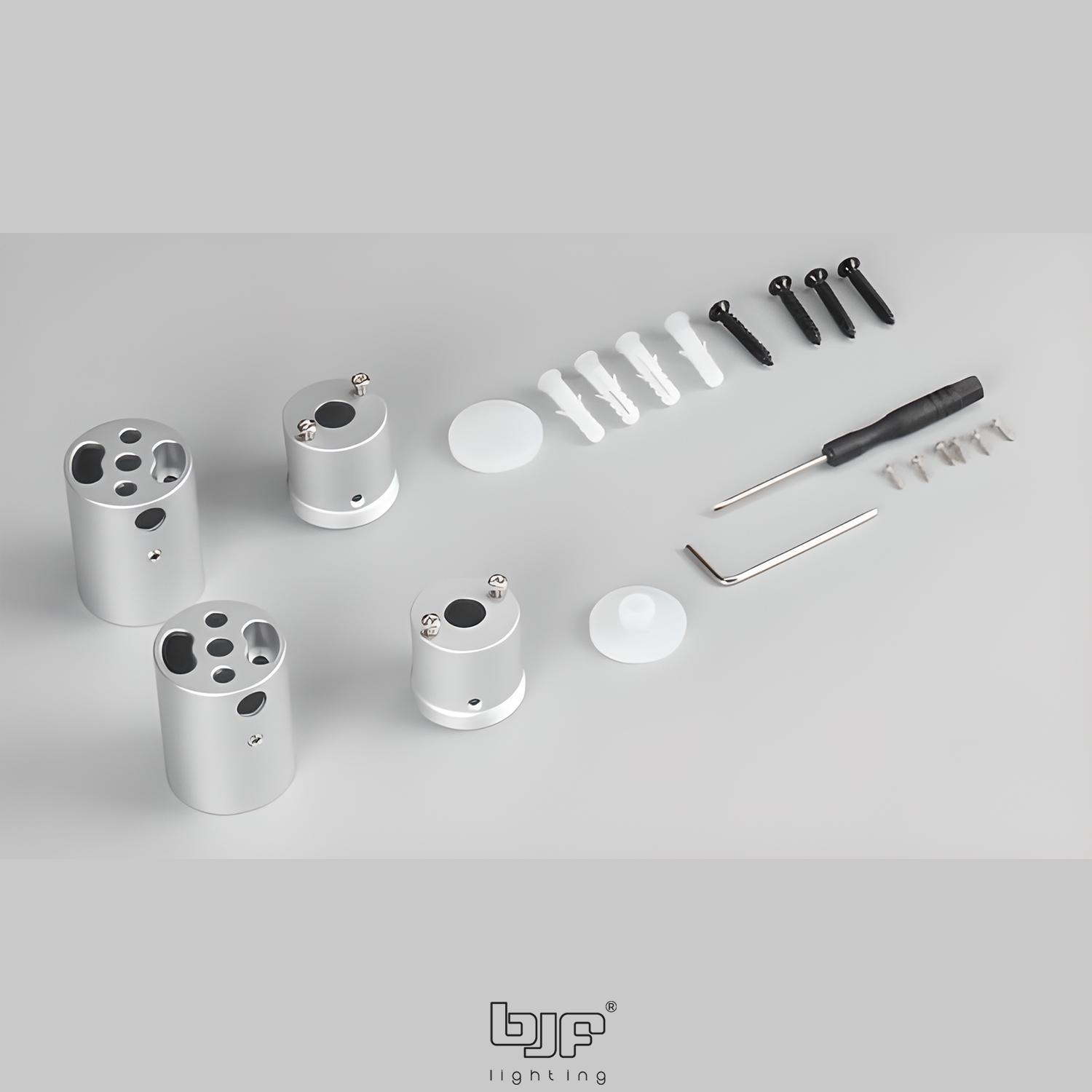 Kit Doble Final Vertical Techo Para Perfil Sf-07-1 Negro - Imagen 3