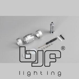 Kit Suspension Circulo Para Perfil Sf-07-1 Negro - Imagen 3