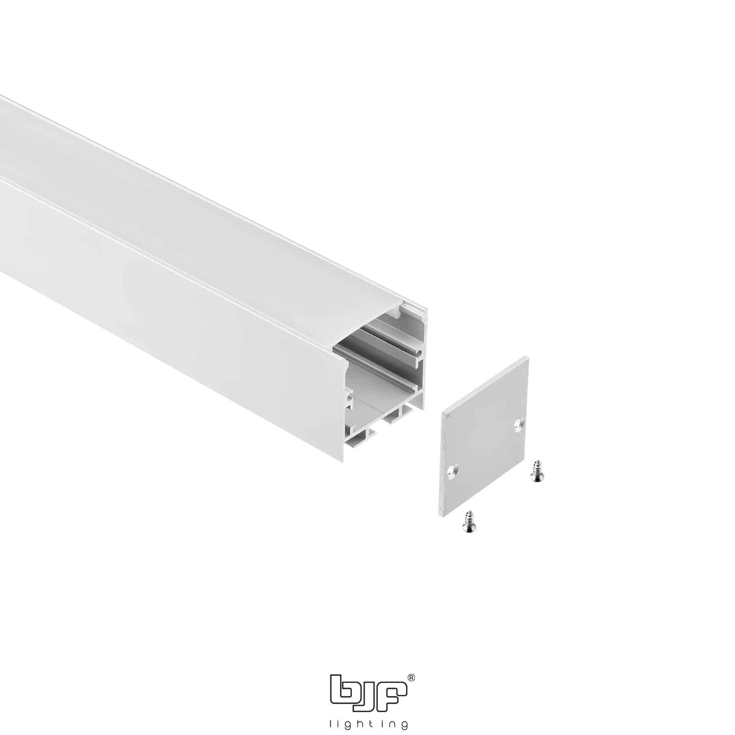 GRAPA PARA PERFIL L508 2 Perfil Led Colgante Y Superficie L508 35X35Mm Kit Perfil L508 2M+Difusor+2 Tapas+Clips