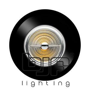 SPOT REDONDO CONCAVO ALUMINIO Ø188mm QR111 NEGRO MATE