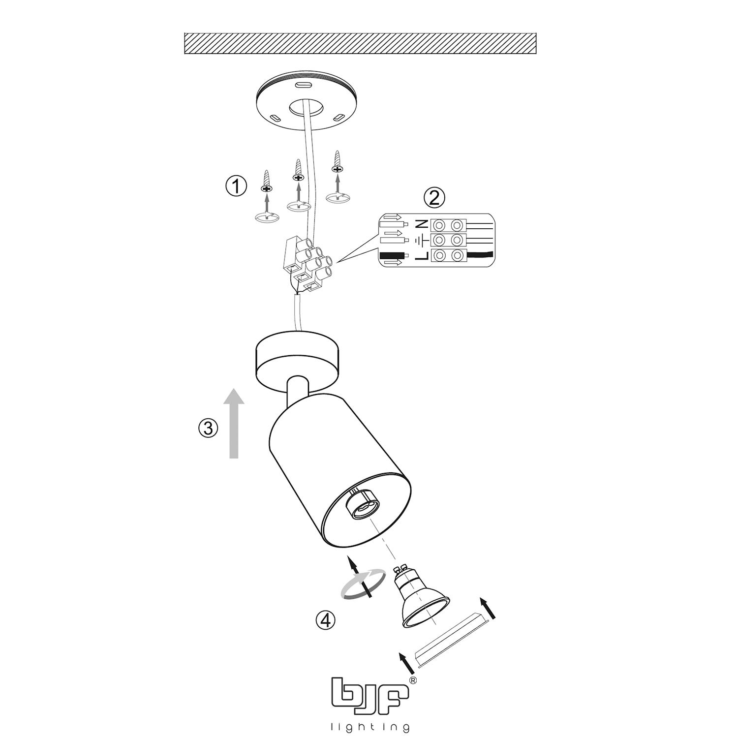 BRYNTA-FOCO TUBULAR BASCULANTE 8 Brynta-Foco Tubular Basculante Esquema De Montaje